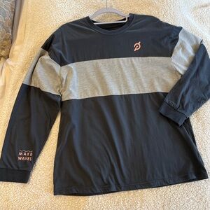 Navy and Gray Peloton Long Sleeve Shirt New L